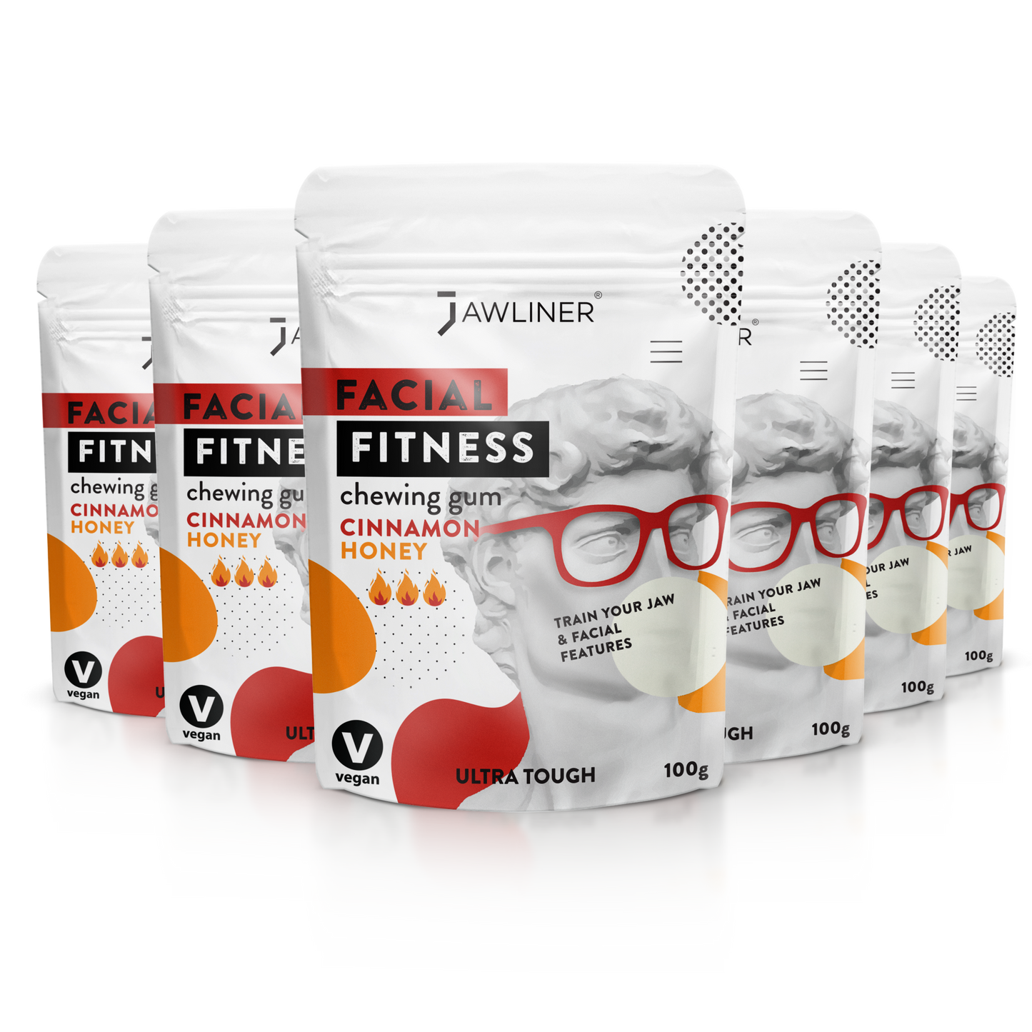 JAWLINER® Starter Pack - 3.0 Principiante + Facial Fitness Canela/Miel
